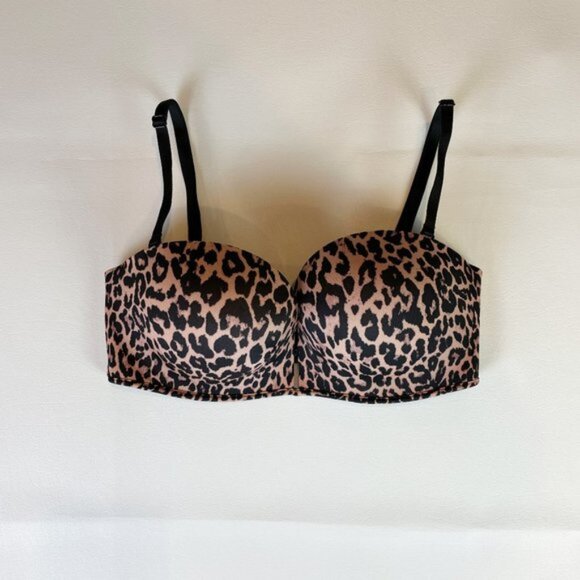NWOT Victoria's Secret Bombshell Bra 32D Multi-way/Multioption Leopard B1556 - Picture 1 of 6